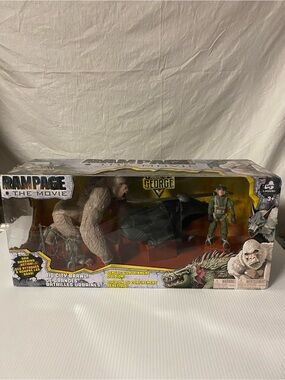New In Box Rampage The Movie Big City Brawl! Subject: George Action Figure Set